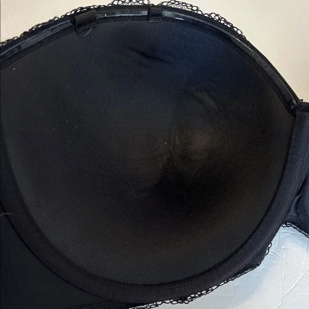 TORRID Green Black Lace 44DDD Bombshell Everyday Strapless Push-Up Bra Underwire